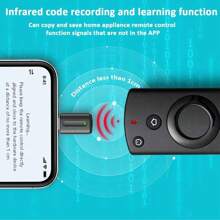 智能红外遥控器适配器兼容 iPhone 系列，一体式遥控器兼容三星、夏普 - 黑色 - 查看 6