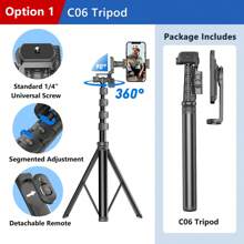 AXNEN 72" Tripod Compatible With Iphone, Phone Tripod Selfie Stick With Remote, Extendable Cell Phone Tripod & Tall Travel Tripod For Recording Video Selfies Photo, Compatible With IPhone Android Phone, Camera, Action Camera, Ring Light