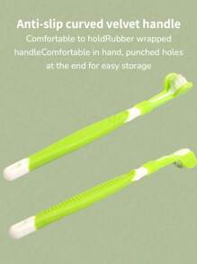 1 件装猫/狗爱好者礼物和狗/猫妈妈爱宠物牙刷，带柔软三面刷毛，有效清洁牙齿和清新口气，猫/狗爱好者礼物和狗/猫妈妈爱宠物口腔护理牙刷，随机发货颜色 - 彩色 - 查看 10