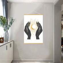 BAEMEFLE 1/2 件宗教波西米亚巫术墙饰 - 哥特式巫术房间装饰 - 鼓舞人心的女性积极名言 - 鼓励礼物，带画框的帆布艺术，适用于办公室家居装饰卧室客厅墙壁装饰爱情、情人节生日毕业 - B1 - 查看 3