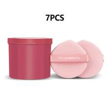 7PCS Water Drop Shape Cushion Powder Puff, I'm Strawberry Wet & Dry Dual Use Makeup Sponge Blender For Foundation Liquid Cream Powder, Reusable Cosmetic Puff With Storage Container - Multicolor - View 10