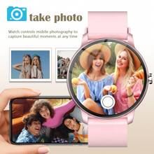Smartwatch con llamadas/marcación inalámbrica, múltiples modos deportivos, alerta y rechazo de llamadas entrantes, notificación de SMS, fondo de pantalla personalizable, compatible con iOS/Android - Multicolor - Ver 5