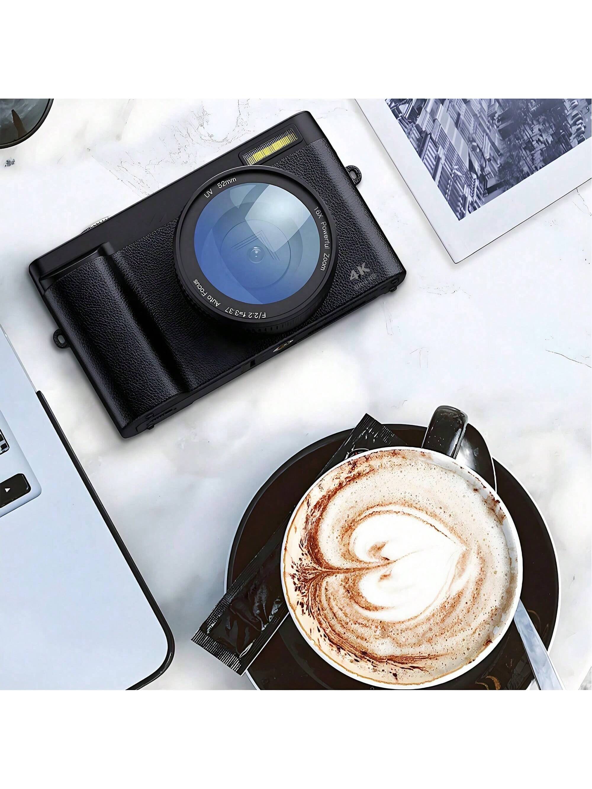 كاميرا رقمية 4K لتصوير الصور والفيديو بوظيفة الترك...