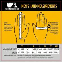 Guantes de invierno híbridos de cuero granulado impermeable HydraHyde aislados para hombres, con forro de guante cosido, extra grandes (Wells Lamont 868) - Manejar - Ver 5