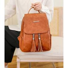 Women's Oxford Backpack With 4 Waterproof Compartments - 藏蓝色 - 查看 5