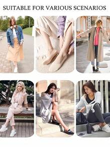5 pares de calcetines invisibles de encaje, estilo casual, con agarre antideslizante de silicona para mujer, calcetines tipo náutico con forro de nailon bajo para usar con bailarinas y tenis