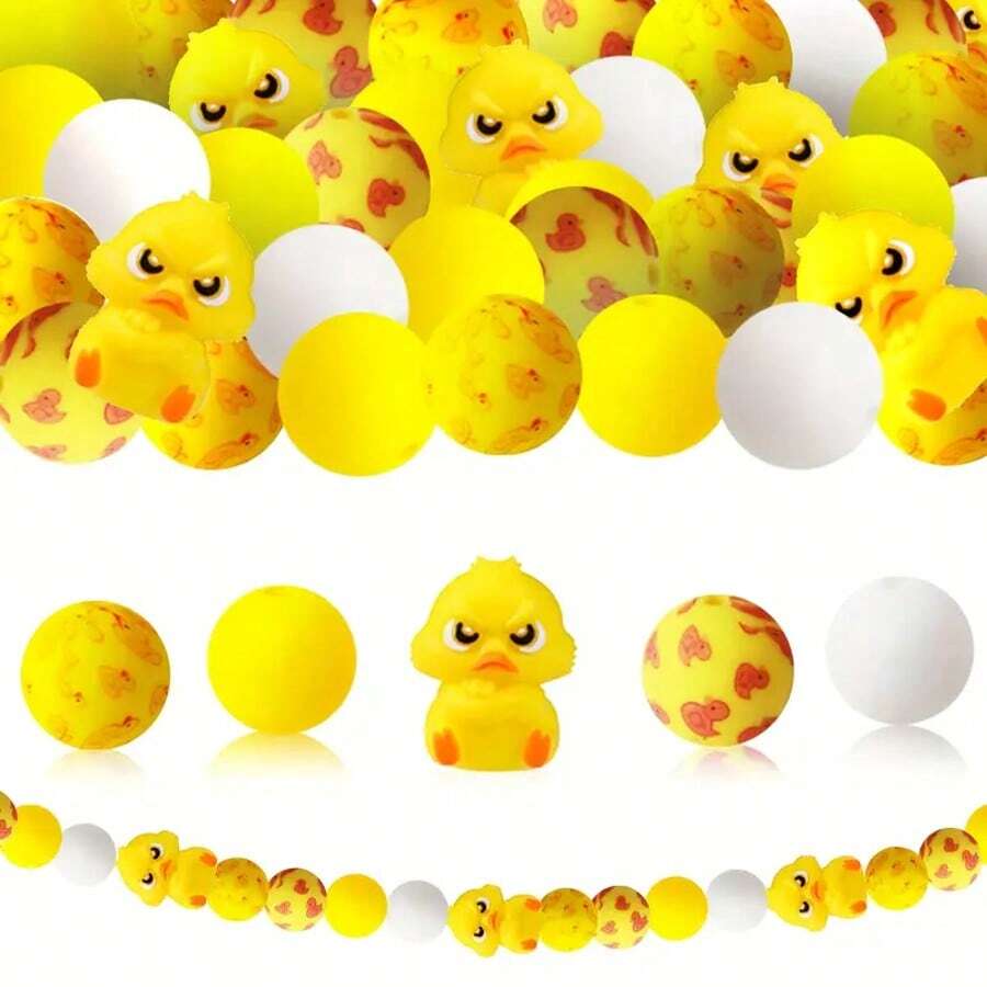 30 יחידות סט חרוזי סיליקון בעלי חיים מקסים - ערכת יצירה עשה זאת בעצמך - מתאים לתכשיטים, מחזיקי מפתחות ועיצוב הבית - מושלם לשרשראות, צמידים ונעלי קסמי - סט חיות כועס תלת מימד - ראה 1