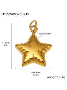 1pc Unique Stainless Steel DIY Pendant, Multiple Designs Available, Suitable As A Creative Gift For Friends