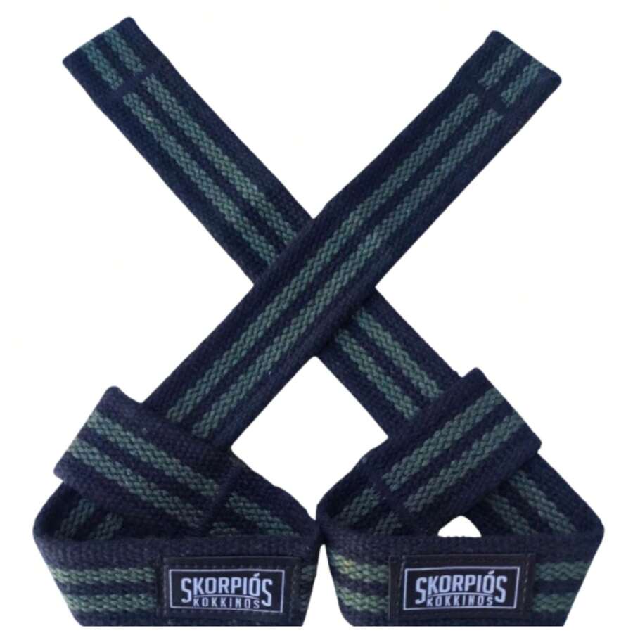 Pair Of 100% Cotton Straps - Army Green - View 1