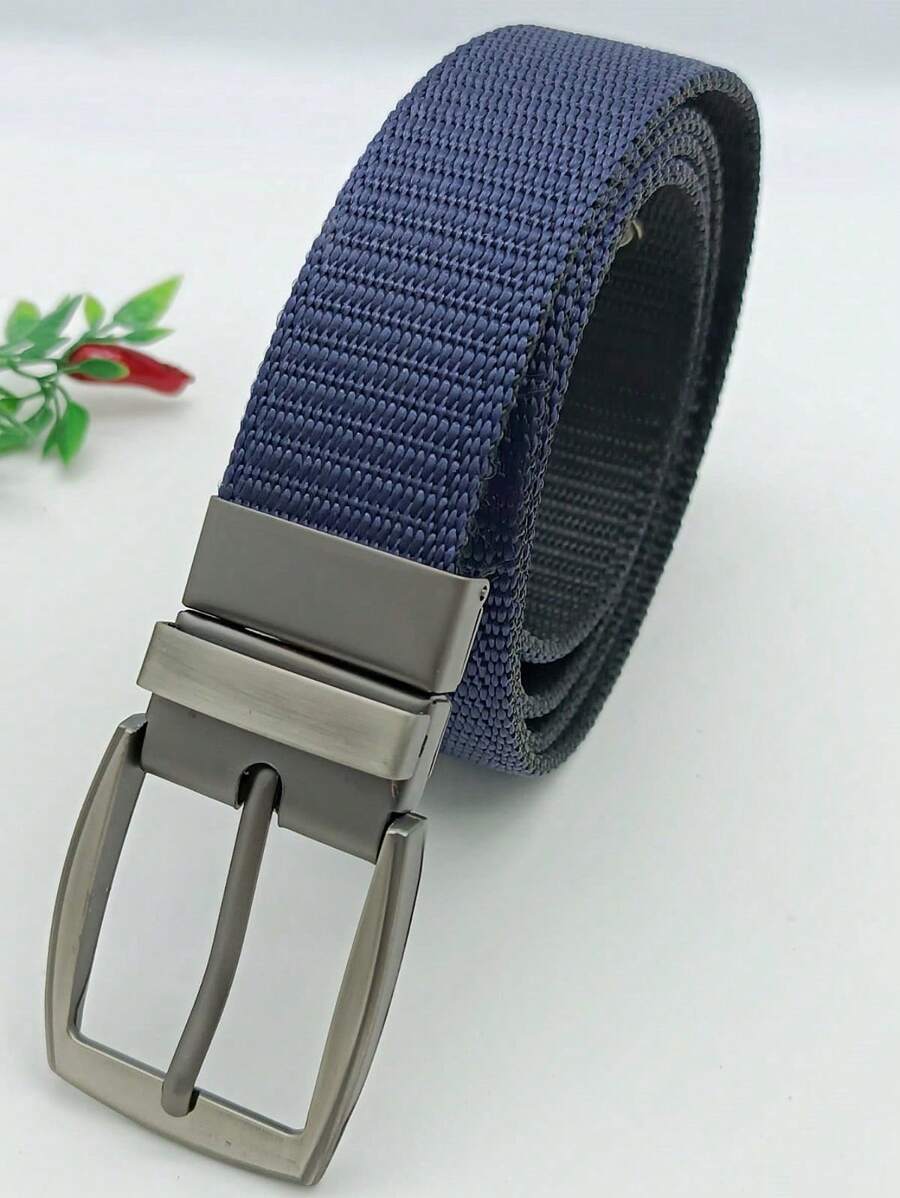 Casual Men's Belts For Daily Use, Perfect As A Gift For A Friend. - 藏蓝色 - 查看 1