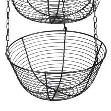 Cesto portafrutta e verdura a 3 ripiani per conservare frutta e cibo, fiori e piante