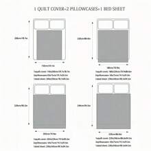 4pcs Heart & Bear Print Bedding Set (1 Duvet Cover + 2 Pillow Covers + 1 Flat Sheet, Without Pillow And Quilt), Soft & Breathable, Machine Washable, Suitable For Bedroom Decor, All Season