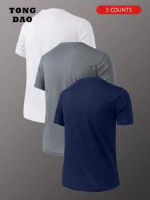 Men's Summer New Breathable Sports Short-Sleeve T-Shirt 3 Packs