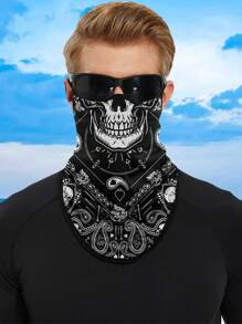 Máscara retro de motociclismo para protección solar, pañuelo de cabeza de verano antirrayos UV para exteriores, cubierta para el cuello y la cabeza, protector facial para montar en bicicleta o motocicleta
