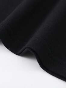 Men's "Nah... I'm Good" Graphic T-Shirt - Black Cotton, Short Sleeve, Round Neck, Casual Style, Machine Washable, Ideal For Spring & Summer - màu đen - Xem 5