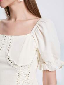 法式白色高级连衣裙女装夏季2025新款公主裙温柔甜美多巴胺长裙