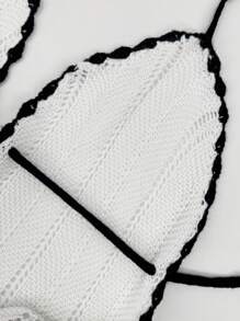 FOR BEAUTY 春夏新款收腰性感露背吊带针织连衣裙，适合女士海滩、度假、音乐节等场合穿着，时尚优雅的波西米亚风白色沙滩裙，新年必备单品