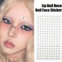 165/180 Stücke nicht-durchstochen Lippenkringe, wiederverwendbare selbstklebende Falsche Lippenkringe, Augenbrauen/Nasen-Piercing, Bauchnabel-Schmuck, Karneval/Party/Maskenball Accessoires