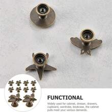 10 piezas Pomos retro de aleación de zinc con diseño de abeja - Tiradores decorativos para cajones de cómoda y muebles del hogar y armarios