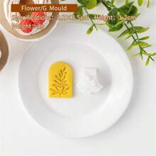 Spring Collection Leaf And Flower-Shaped Mold Set, Polymer Clay Stamp Kit, Materials, DIY Jewelry Pendant Making Clay Art - White - View 10