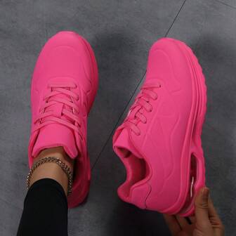 新款复古时尚休闲鞋舒适减震气垫运动鞋厚底简约气垫运动鞋