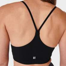Sweaty Betty Spirit Restored Seamless Yoga Bra - Black - View 3