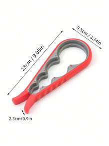 2/1 Stück Multifunktionaler 4-in-1 Dosenöffner, Dosengreifer, Deckelöffner, Flaschenöffner, einfach zu bedienen für Kinder, Senioren - Küchengerät für einfachen Zugriff auf Gläser und Dosen, effizientes, bequemes zeitsparendes Dosenöffner Werkzeug