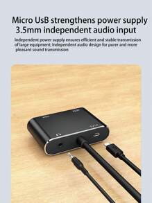 VGA zu HDTV + VGA Dual-Modus Konverter, unterstützt perfekt 1080P HD Video, erreicht nahtlose synchrone Audio- und Videoausgabe