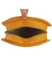 Bolsa Transversal Novidade Forma de Pizza Cartoon Mulheres, Bolsa de Ombro Fofa para Meninas, Bolsas e Bolsas da Moda
