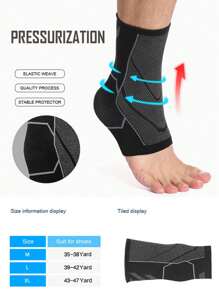 1 stuk COOLFIT Athletic Enkelondersteuning Gebreid Ademend, Lichtgewicht, Compressie Voet Enkelband voor Basketbal, Hardloop Enkelband Gym Gym Accessoires