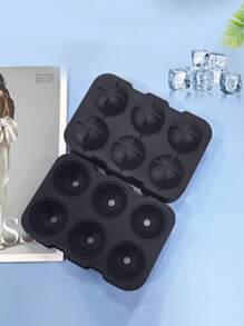 1 件装硅胶冰格模具，带盖，立方体和球体多腔冰块模具