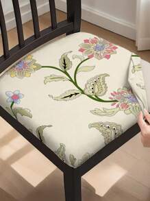 1/4/6 件弹力椅子座套，通用餐厅椅子椅套，可拆卸可洗弹性防刮坐垫套，适用于厨房、餐厅、办公室