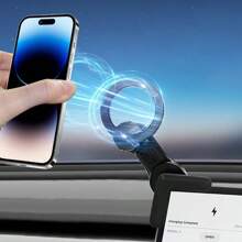 Soporte magnético circular suspendido para teléfono de coche con brazo extensible - Pantalla de suspensión magnética de anillo universal - Ver 8