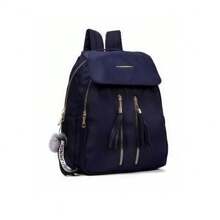 Women's Oxford Backpack With 4 Waterproof Compartments - 藏蓝色 - 查看 1