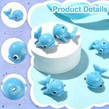 5 Pcs Handmade Lampwork Glass Loose Craft Beads Spacer Cartoon Ocean Blue Fish Whale Beads For Necklaces Jewelry Making