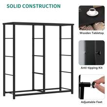 Cómoda, Organizador de 8 cajones de tela para el armario de la sala de estar del dormitorio, estructura de acero resistente, cubos de tela de fácil extracción y tapa de madera, cómoda de tela