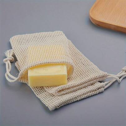 3pcs Mesh Soap Bags - Soft, Reusable And Breathable Cleansing Foam Net For Travel And Home Use,Kitchen Strainer Set With Fine Mesh, Essential Kitchen Tools & Kitchen Accessories, A Must-Have Kitchen Tools Gift For Home Chefs, Space-Saving Storage For Kitchen Organizers,Christmas Kitchen Gifts Idea