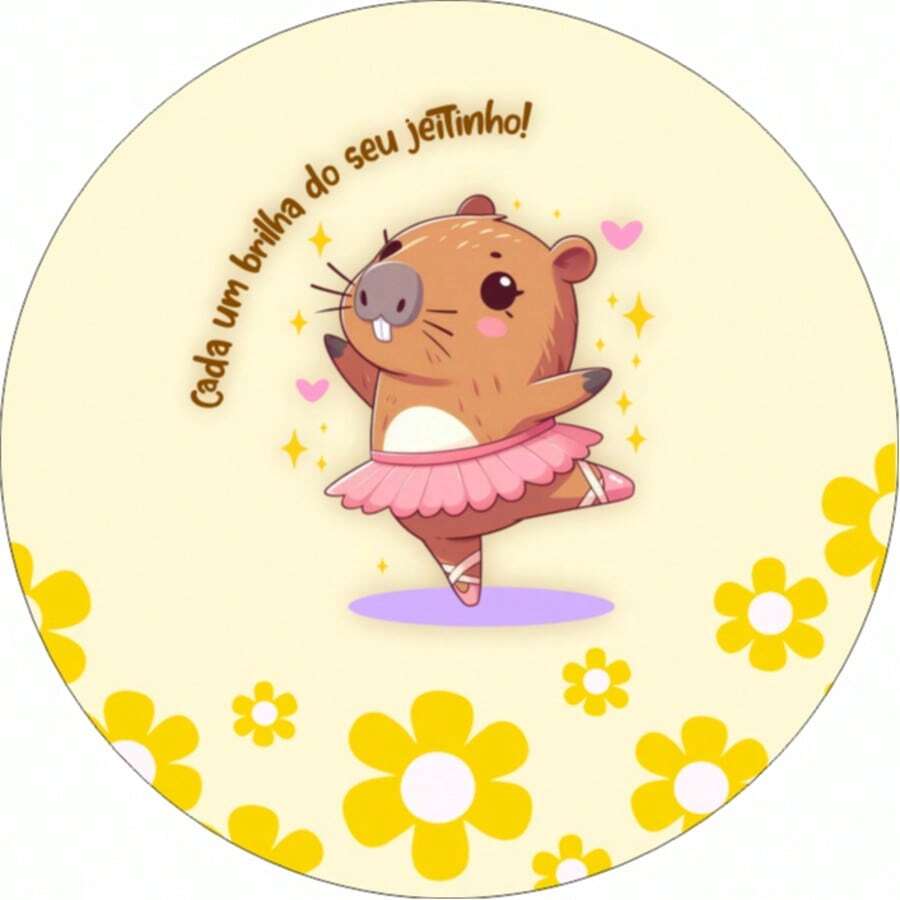 Round Party Panel With Elastic 1.50m Capivara - CAA0014 - Ver 1