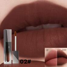 YOUNG VISION 1 件哑光柔软天鹅绒唇彩，不脱色持久奢华唇膏 - 彩色 - 查看 7