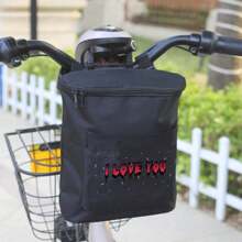 1pc Waterproof Electric Bicycle Storage Hanging Bag, Practical Front Mounted Storage Organizer - Multicolor - View 3