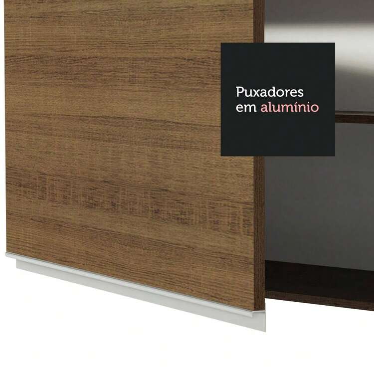 MADESA Alacena Gabinete Superior Cocina Glamy 40 Cm 1 Puerta Marrón - Marrón - Añade 8