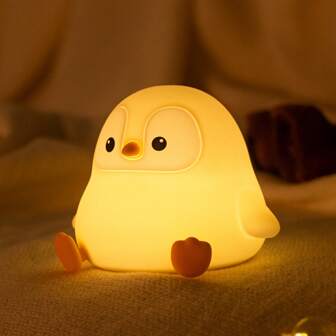 Penguin Baby Night Light, Cute Night Light, Decorative Baby Room Night Light, Rechargeable, Portable Decorative Gift (Penguin)