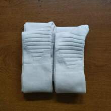 1/2 Pares de calcetines profesionales de fútbol americano, calcetines de tripulación extra largos para adultos con amortiguación acolchada y unicolor, para béisbol/fútbol