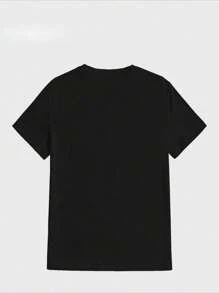 Hombres Camiseta Vintage de Halo 3 Camiseta para Hombres Extra Casual Impresión digital Camiseta de algodón puro pesado - Negro - Ver 2