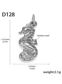1pc Unique Stainless Steel DIY Pendant, Multiple Designs Available, Suitable As A Creative Gift For Friends