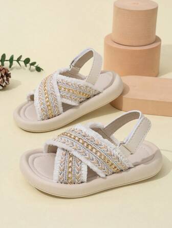 Fashionable New Baby/Toddler Summer Anti-Slip Soft Sole Beach Sandals
