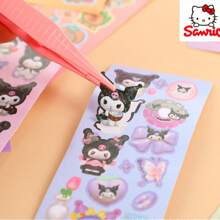 Sanrio Paquete de 40 piezas/20 piezas/10 piezas de pegatinas de las series de tarjetas de pegatinas de My Melody y Kuromi de Sanrio, sin repeticiones, pegatinas DIY (algunas partes pueden ser aleatorias)