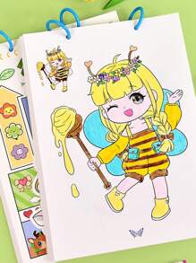 1 套公主大型着色书，24 种不同的公主设计，激发男孩女孩早期学习的乐趣 - 学校文具 - 彩色 - 查看 12