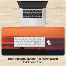 1pc Guiding Light At Sunset: Coastal Scenic Mouse Pad Gaming Mouse Pad Multi-Size Keyboard Desk Mat Rubber Anti-Slip Office Mouse Pad Desk Accessories Keyboard Desk Pad For School Office Home Gift For Friend Family