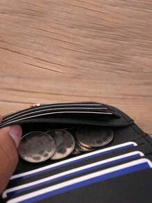 Unisex Slim Credit Card Holder Wallet, PU Leather Travel ID Case, Card Organizer Pouch, Suitable For Teens, Casual, Outdoor, Athletic, Travel, Graduation Gifts, Birthday Accessories